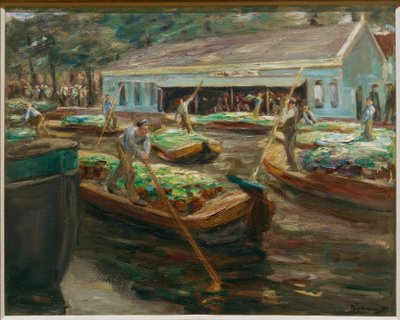 Gemüsemarkt in Delft von Max Liebermann