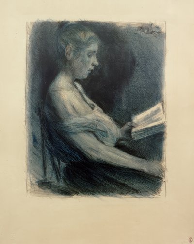 Lesendes Mädchen von Max Liebermann