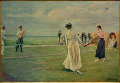 Tennisspieler am Meer von Max Liebermann