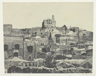 Jerusalem, Westliches Viertel; Palästina von Maxime Du Camp