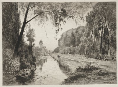Kanal bei Pont Sainte-Maxence von Maxime Lalanne
