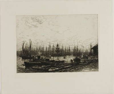 Hafen von Bordeaux von Maxime Lalanne