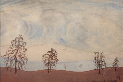 Landschaft mit Bäumen, 1917 von Maximilian Voloshin