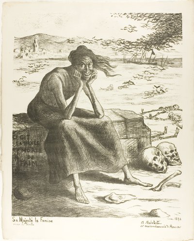 Ihre Majestät Hunger, Königin von Sizilien von Maximilien Luce
