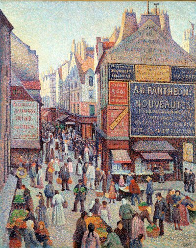 La Rue Mouffetard, ca. 1889-90 von Maximilien Luce