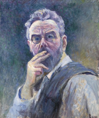Selbstporträt mit Zigarette, um 1905 von Maximilien Luce