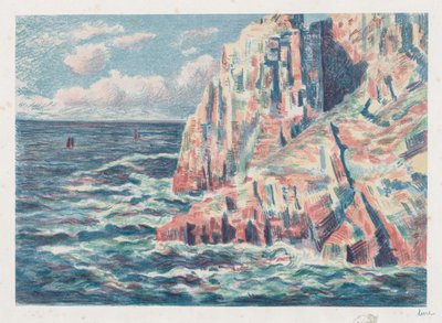 Das Meer bei Camaret, Die roten Felsen von Maximilien Luce