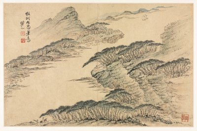 Landschaften in verschiedenen Stilen nach alten Meistern von Mei Qing