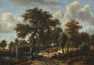 Die Reisenden von Meindert Hobbema