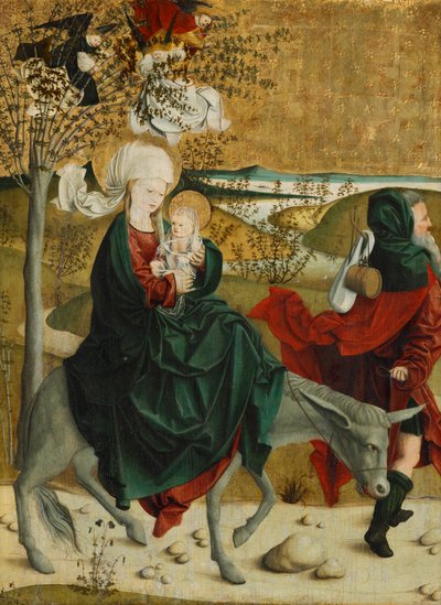 Flucht nach Ägypten von Meister von Mondsee