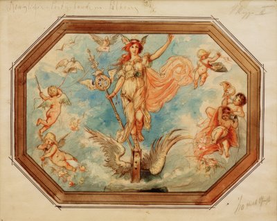 Allegorie des Postwesens von Melchior Lechter