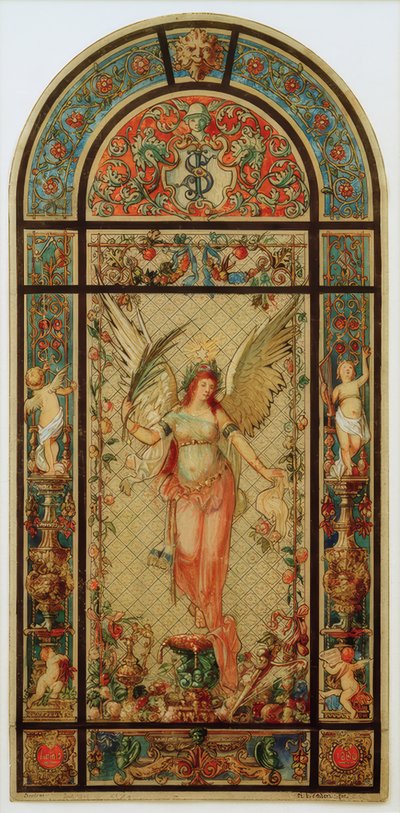 Entwurf für ein Fenster von Melchior Lechter