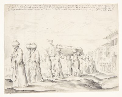 Ein türkischer Trauerzug von Melchior Lorck