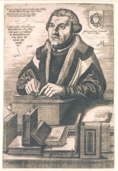 Porträt von Martin Luther von Melchior Lorck