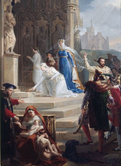 Heilige Elisabeth, Königin von Ungarn von Merry Joseph Blondel