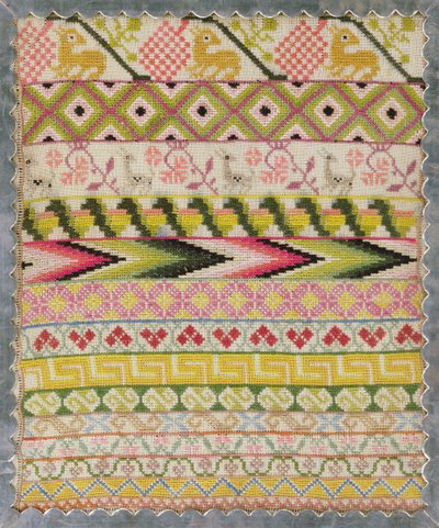 Stickmustertuch von Mexican School