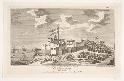 Christiansborg an der Guinea-Küste, von Südwesten gesehen von Michael Rössler