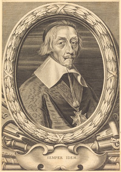 Armand Jean du Plessis, Kardinal Richelieu von Michel Lasne