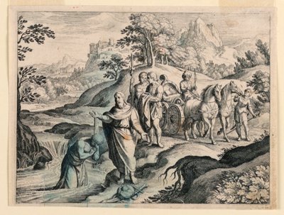 Philipp tauft den Äthiopier von Michel Lasne