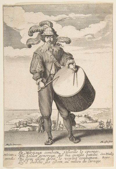 Der Trommler, 1620-1667 von Michel Lasne