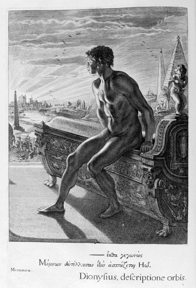 Statue von Memnon, 1655 von Michel de Marolles
