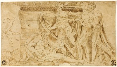 Die Trunkenheit Noahs von Michelangelo Buonarroti