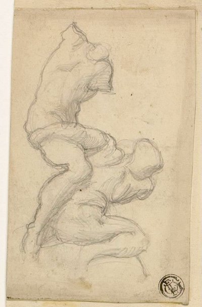 Zwei kämpfende Figuren von Michelangelo Buonarroti