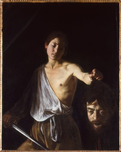 David mit dem Kopf von Goliath, 1609-1610 von Michelangelo Caravaggio