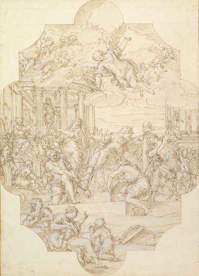 Das Martyrium der heiligen Anastasia, 1721 von Michelangelo Cerruti