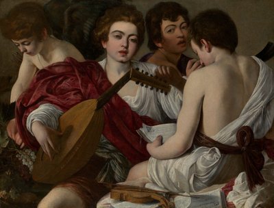 Die Musiker, 1597 von Michelangelo Merisi Caravaggio