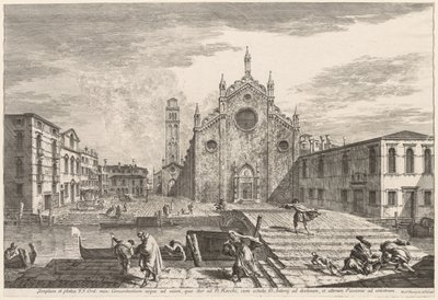 Ansichten von Venedig: Campo dei Frari, 1741 von Michele Marieschi