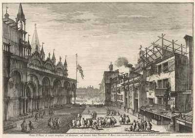 Ansichten von Venedig: Piazzetta S. Basso von Michele Marieschi