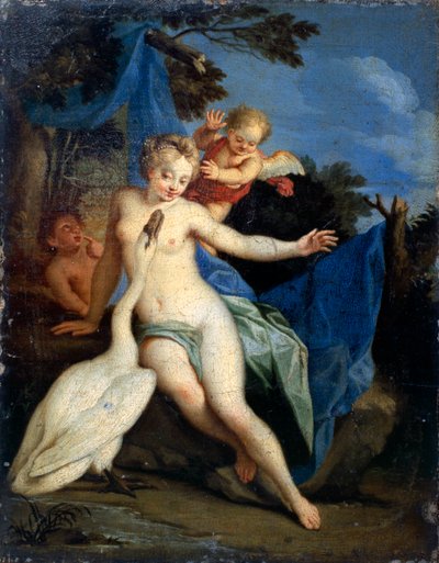 Leda und der Schwan, 18. Jahrhundert von Michele Rocca