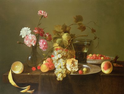 Stillleben mit Obst und Blumen von Michiel Simons