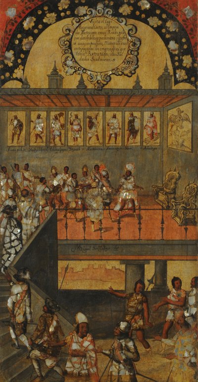 Die Eroberung von Mexiko, Tafel XII von Miguel Gonzales
