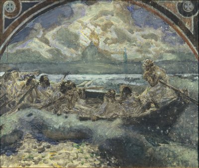 Jesus geht auf dem Wasser, 1890 von Mikhail Aleksandrovich Vrubel