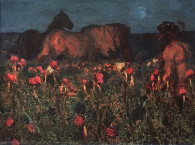 Die Nacht kommt, 1900 von Mikhail Aleksandrovich Vrubel