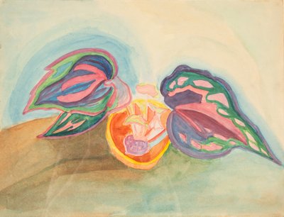 Stillleben mit Pflanze, ca. 1920 von Mikhail Vasilyevich Matyushin