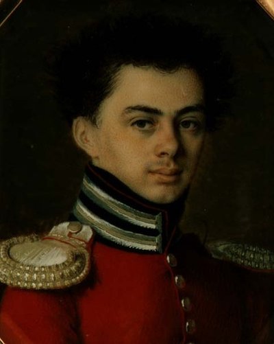 Porträt von Nikolai Shepelev (geb. 1798) von Mikhail Zatsepin
