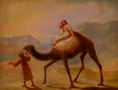 Mann mit Frau auf Kamel von Miner Kilbourne Kellogg