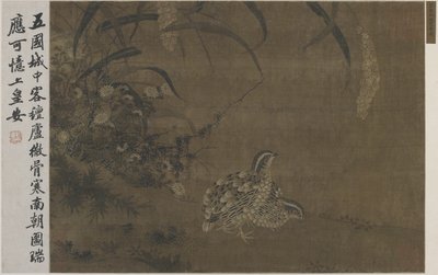 Wachtel und Hirse von Ming Dynasty Chinese School