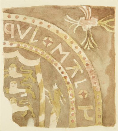 Fliese aus dem Salon hinter der Canynges-Kapelle von Miss Martha Bird