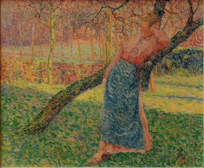 Frau im Obstgarten von Modeste Huys