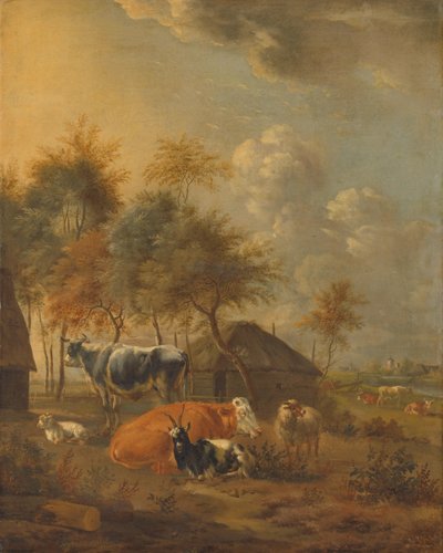 Landschaft mit Tieren von Monogrammist IL (schilder)