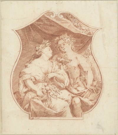 Bacchus und Ceres von Monogrammist KG