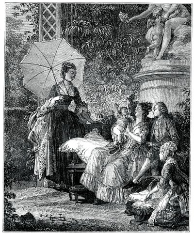 Die Freude der Mutterschaft, 1885 von Moreau