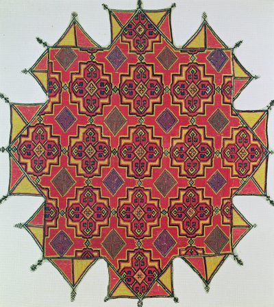 Textil mit geometrischem Muster von Moroccan School