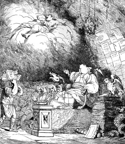 Die Höhle des Rezensenten, 1765 von Mortimer