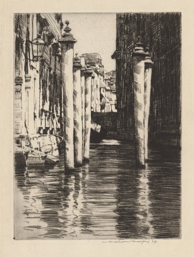 Ein enger Kanal, Venedig von Mortimer Menpes