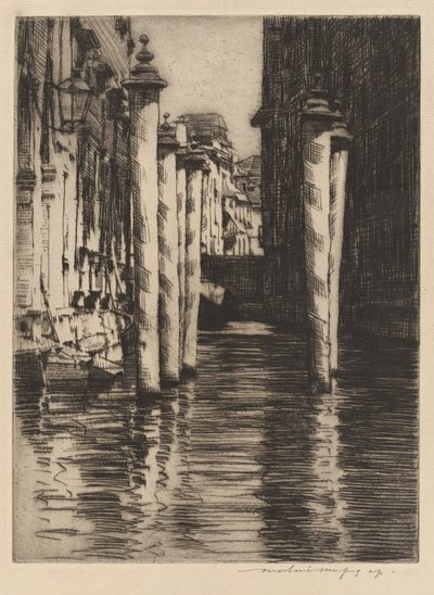 Ein enger Kanal, Venedig von Mortimer Menpes